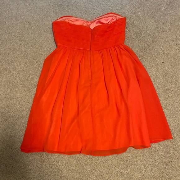 Minuet coral chiffon mini dress size M - Picture 2 of 3